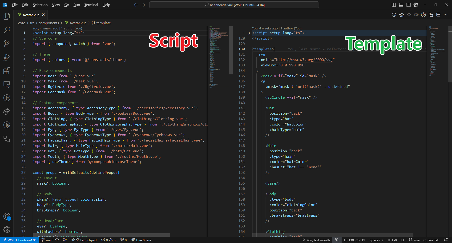 vscode split editor image